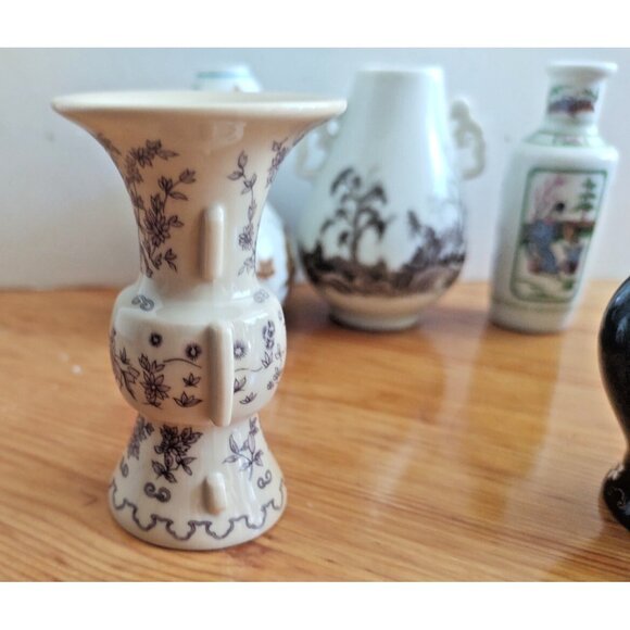 Vintage Franklin Mint Minature Japanese Bud Vases (lot of 5) - Picture 14 of 14